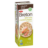 Breton Gluten Free Olive Oil & Cracked Pepper Crackers