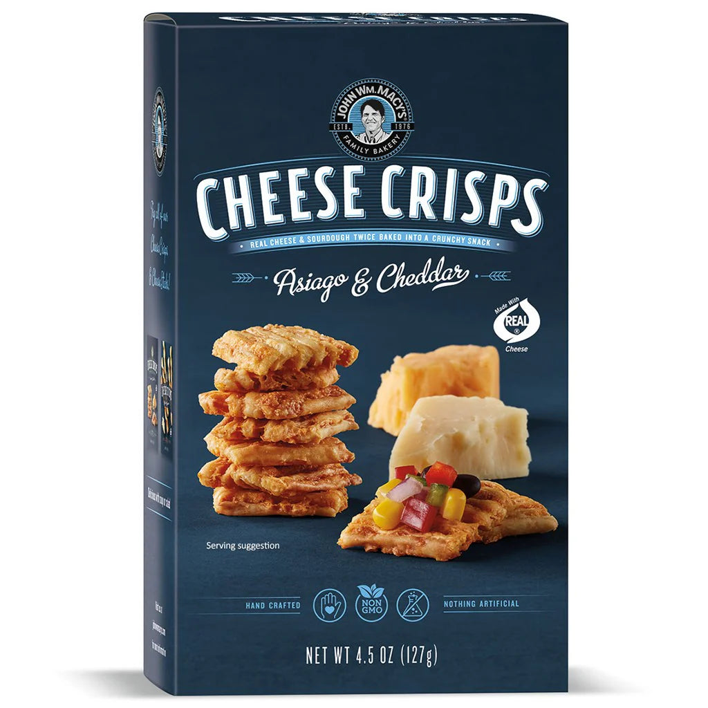 Macy's Cheese Crisps Asiago & Cheddar 4.5 oz