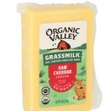 Organic valley Grass Milk Raw Cheddar Cheese 8oz