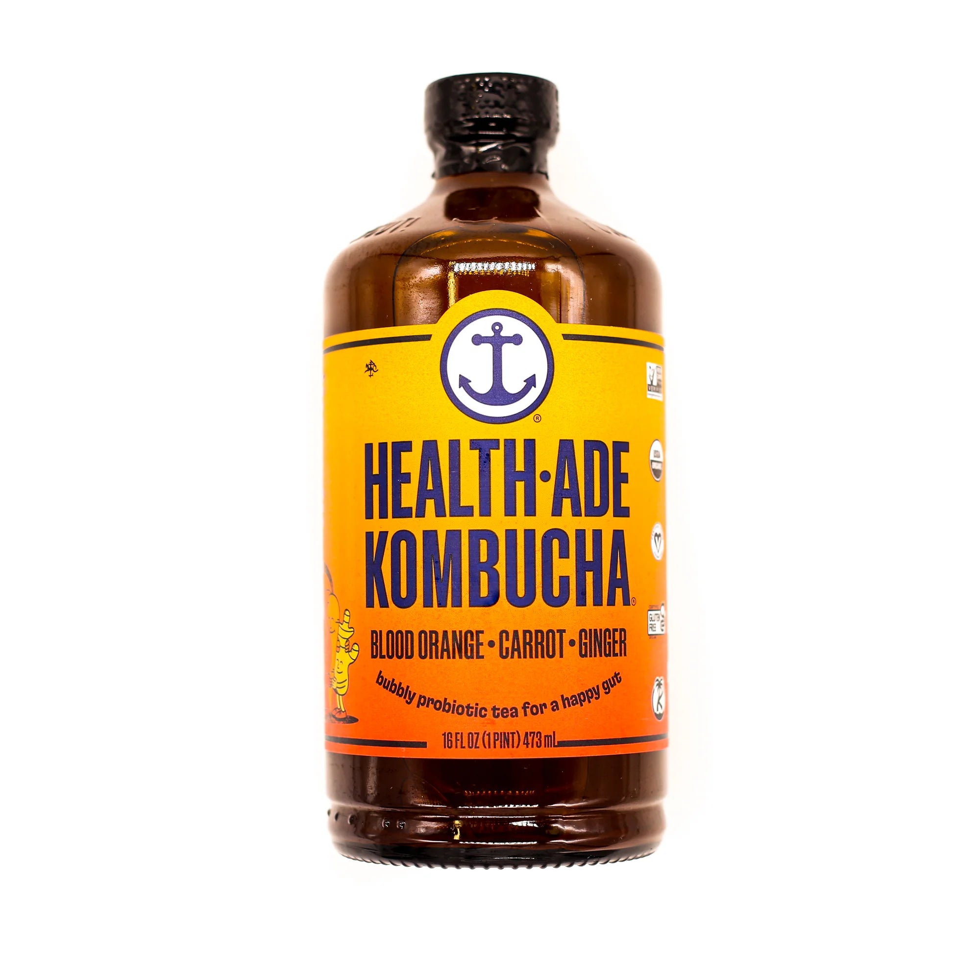 Health-Ade Kombucha Blood Orange Carrot Ginger 16oz