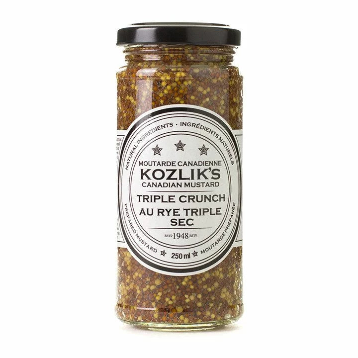Kozlik's Triple Crunch (Whole Seeds) Mustard 8 oz