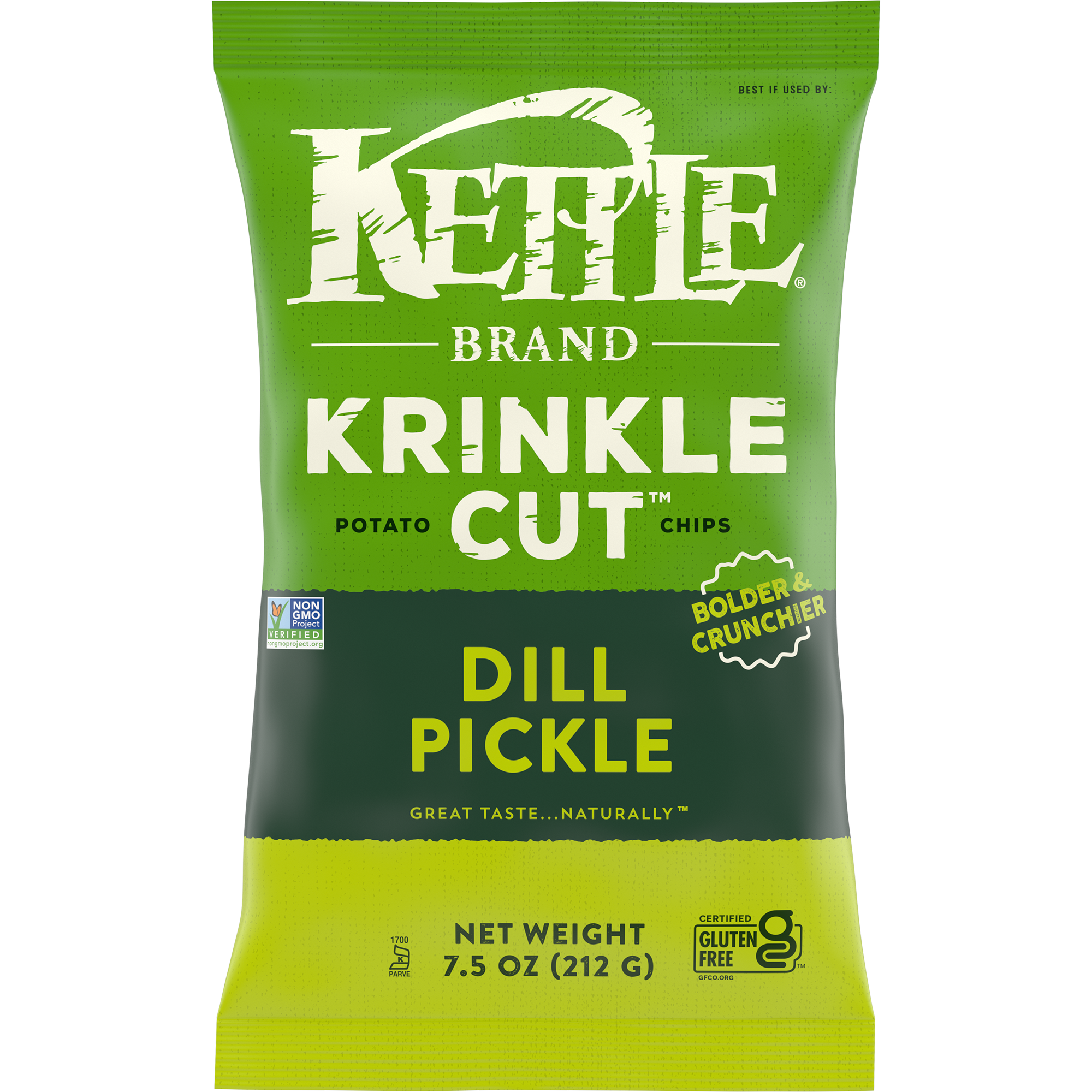 Kettle Brand Krinkle Cut Dill Pickle Chips 5 oz