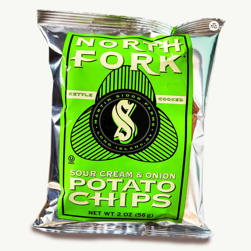 North Fork Sour Cream & Onion Potato Chips 2oz