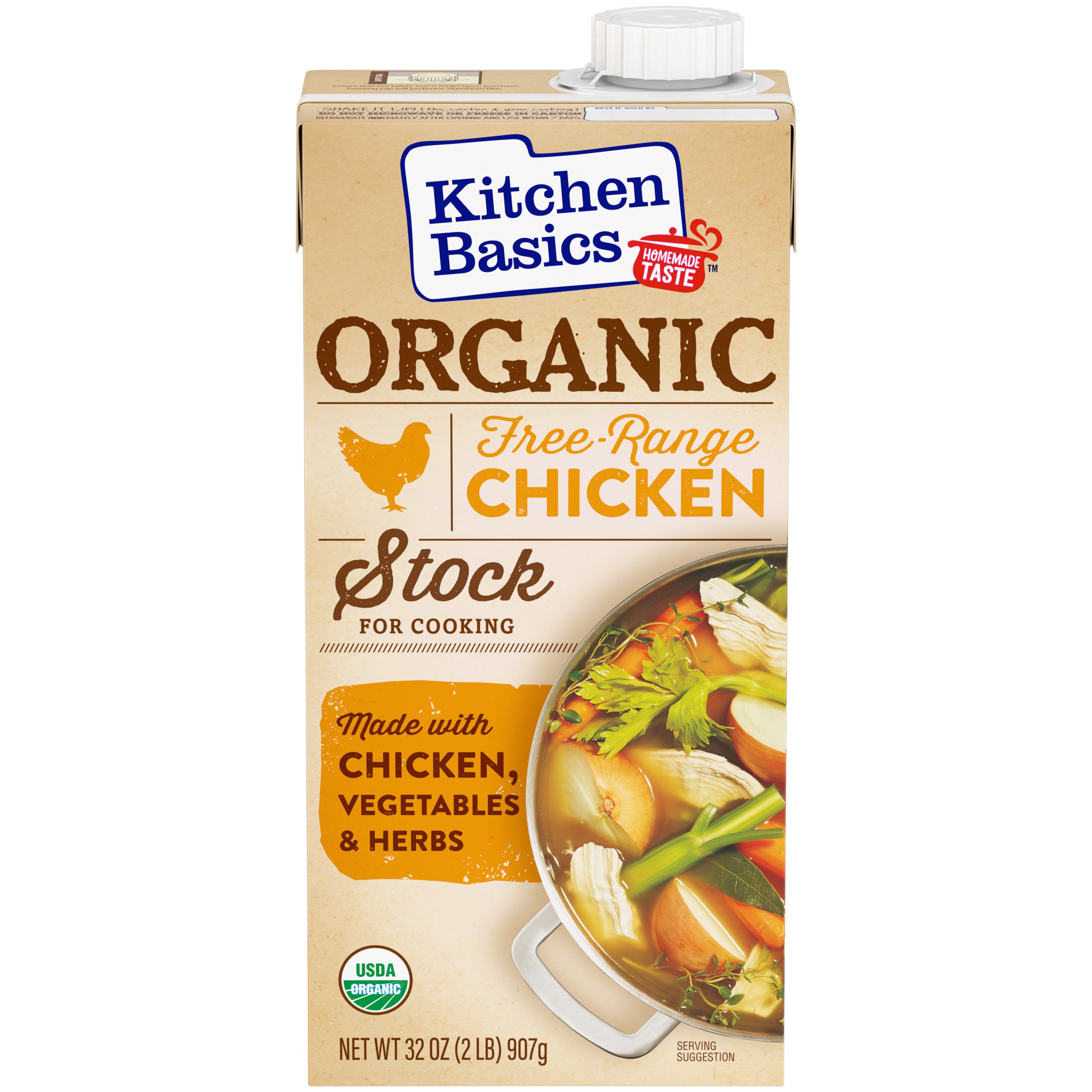 Kitchen Basic Organic Chicken Stock 32 oz