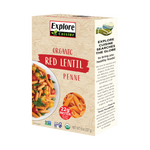 Explore Cuisine Organic Red Lentil Penne 8oz