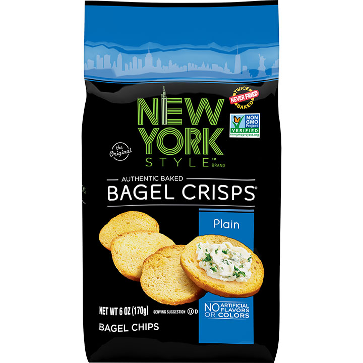 New York Style Bagel Crisps- Plain 6 oz