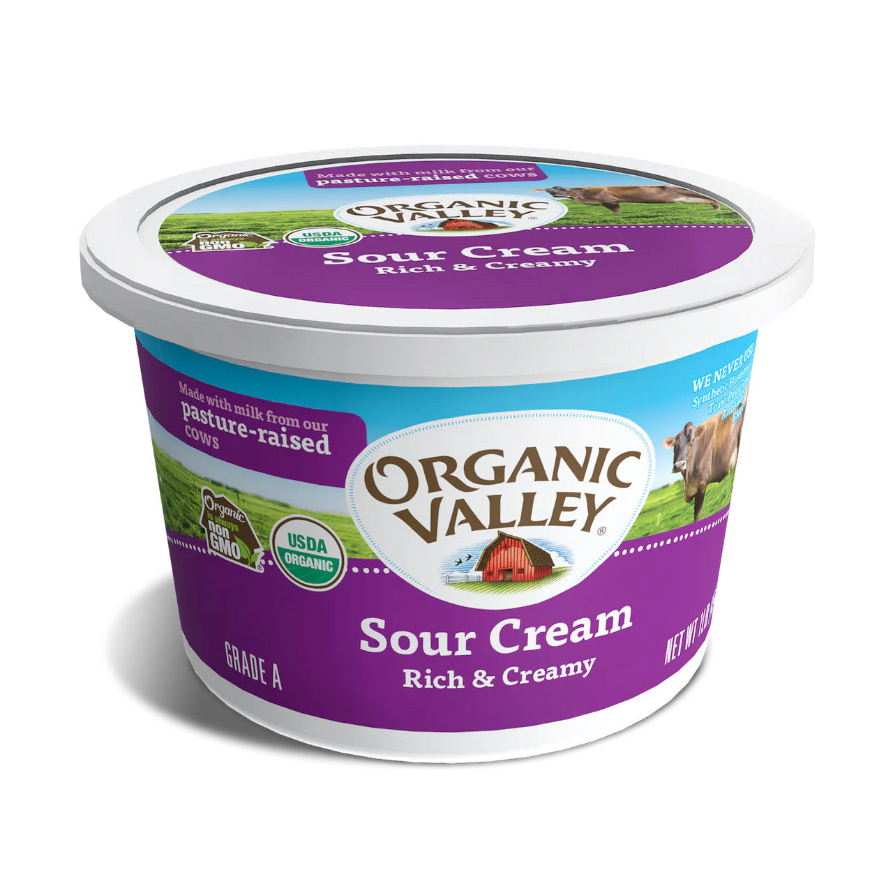Organic Valley-Sour Cream Full Fat 1 lb