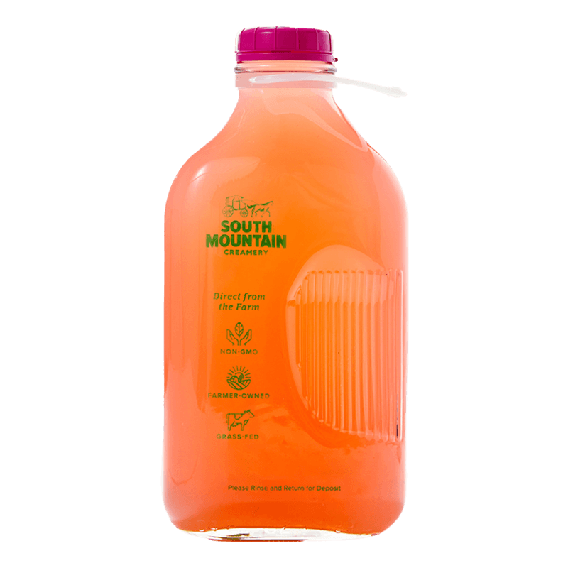 South Mountain Creamery 1/2 Gallon Raspberry Lemonade Glass Bottle
