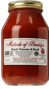 Michaels of Brooklyn Fresh Tomato & Basil Sauce 32 oz