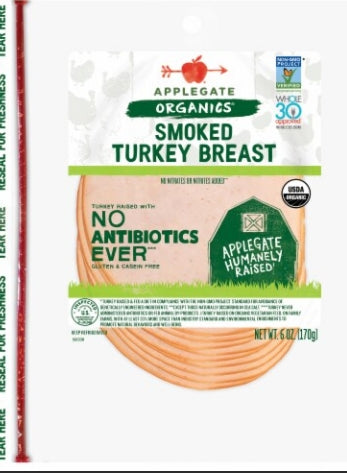 Applegate Organic Smoked Turkey Slices