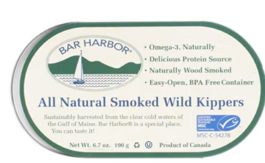 Bar Harbor Natural Smoked Wild Kippers 6.7oz