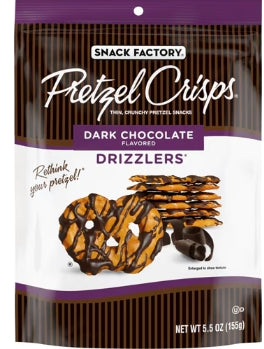 Snack Factory Pretzel Crisps Dark Chocolate Drizzlers