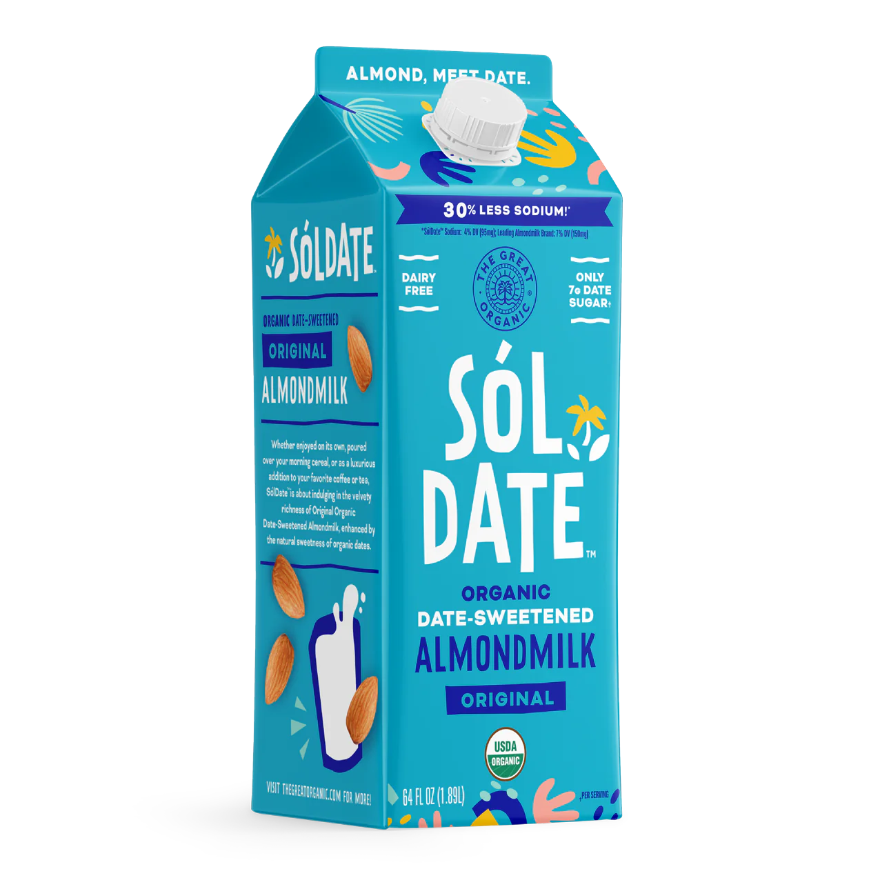 Sol Date Organic Date Sweet Almond Milk Original