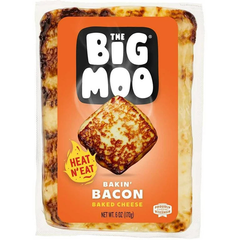 The Big Moo Bakin' Bacon Baked Cheese 6 oz