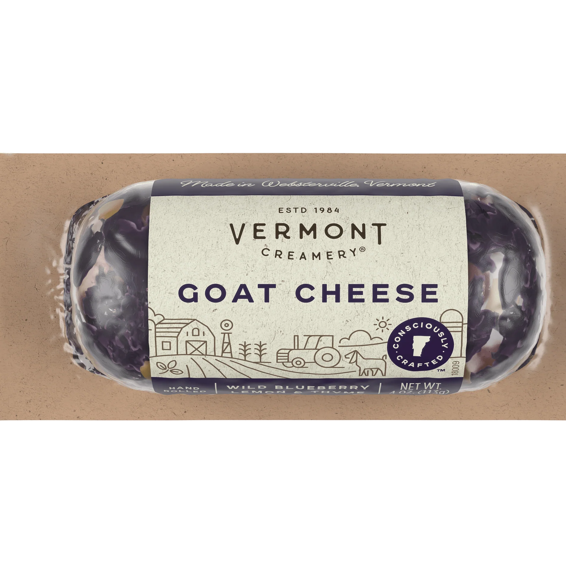 Vermont Creamery- Wild Blueberry Lemon & Thyme Goat Cheese