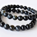 Healing Bracelet | Blue Tiger Eye | Gemstone Bracelet: 6mm