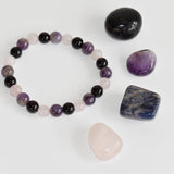 Crystal Gift Set | EMPATH PROTECTION | Crystal Healing Kit: SET2 (Tumbles+ Bracelet)