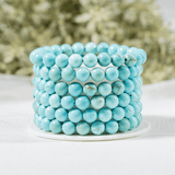 Round Beads Bracelets | Crystal Jewelry | Chakra Bracelet: Pyrite / 6mm