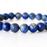 Crystal Bracelet | Lapis Lazuli | Beaded Bracelet: 6mm