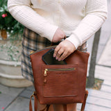 Brooklyn Backpack: Cognac