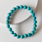 Healing Bracelet | Turquoise Howlite | Beaded Gemstone: 4mm