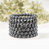 Round Beads Bracelets | Crystal Jewelry | Chakra Bracelet: Pyrite / 6mm