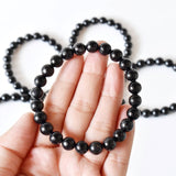 Healing Bracelet | Black Tourmaline | Gemstone Bracelet: 4mm