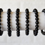 Healing Bracelet | Black Tourmaline | Gemstone Bracelet: 4mm