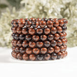 Round Beads Bracelets | Crystal Jewelry | Chakra Bracelet: Howlite / 6mm