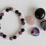 Crystal Gift Set | EMPATH PROTECTION | Crystal Healing Kit: SET2 (Tumbles+ Bracelet)