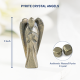 Pyrite Gemstone Angel | Pocket Angel | Crystal Figurine
