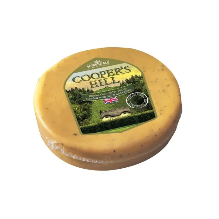Somerdale Cooper's Hill Double Gloucester with Onion and Chives 5.3 oz
