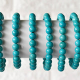Healing Bracelet | Turquoise Howlite | Beaded Gemstone: 4mm