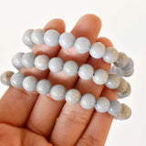 Healing Bracelet | Angelite Bracelet | Gemstone Bracelet: 4mm