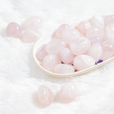 Rose Quartz Tumbled Stones | Healing Crystals | Chakra: 250Grams
