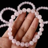 Healing Bracelet | Rose Quartz | Gemstone Beaded Bracelet: 6mm