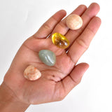 Good Luck Crystal Gift Set | Tumbled Stones | Gem Bracelet: SET1 (Tumbles)