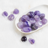 Amethyst Tumbled Stones | Healing Crystals | Chakra Stones: 250g