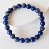 Crystal Bracelet | Lapis Lazuli | Beaded Bracelet: 6mm