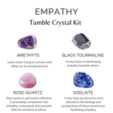 Crystal Gift Set | EMPATH PROTECTION | Crystal Healing Kit: SET2 (Tumbles+ Bracelet)