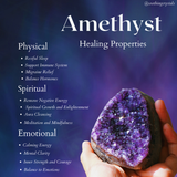 Amethyst Tumbled Stones | Healing Crystals | Chakra Stones: 250g