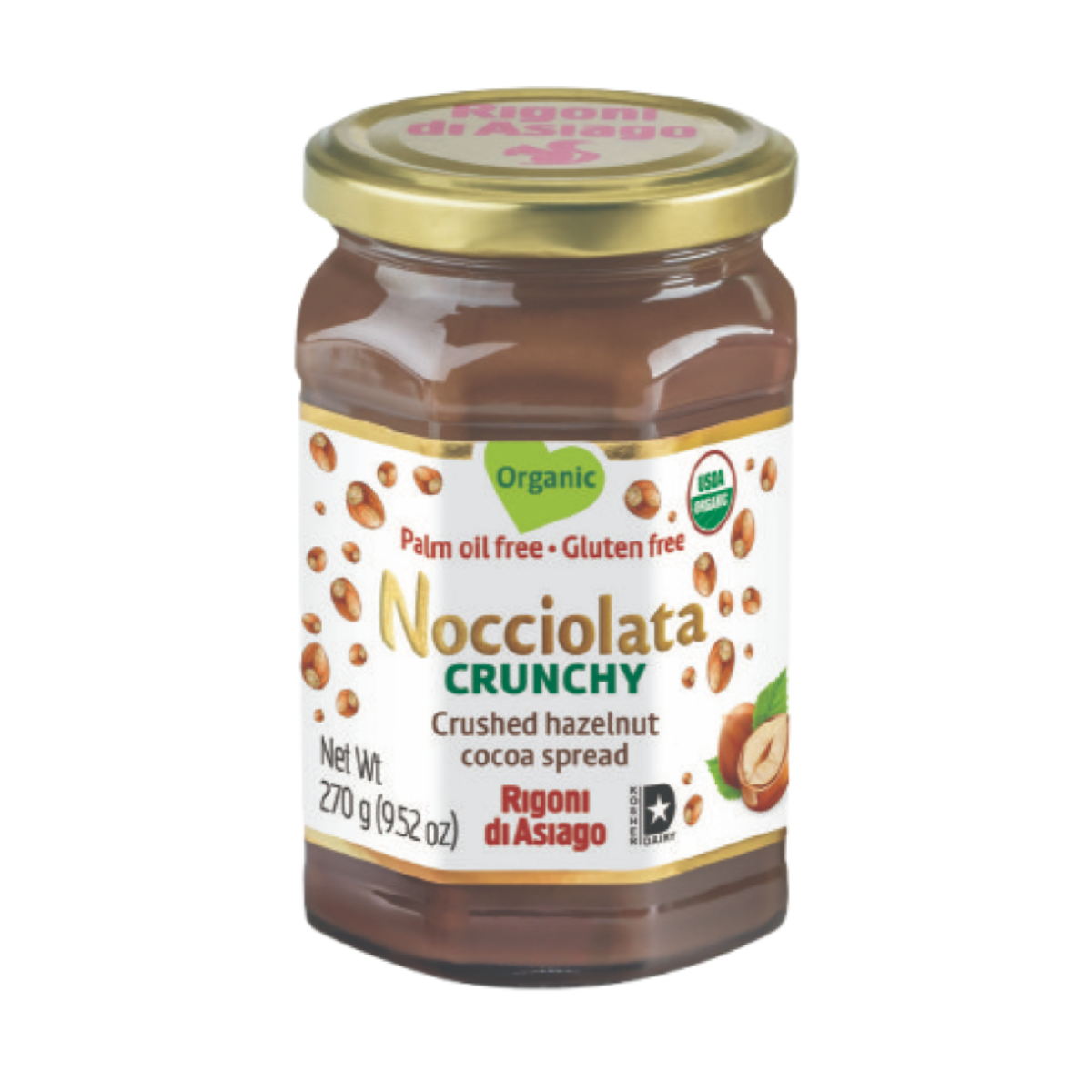 Nocciolata Crunchy Crushed Hazelnut Cocoa Spread 8.82 oz