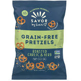 Savor By Suzie Grain Free Pretzels Roasted Garlic & Herb