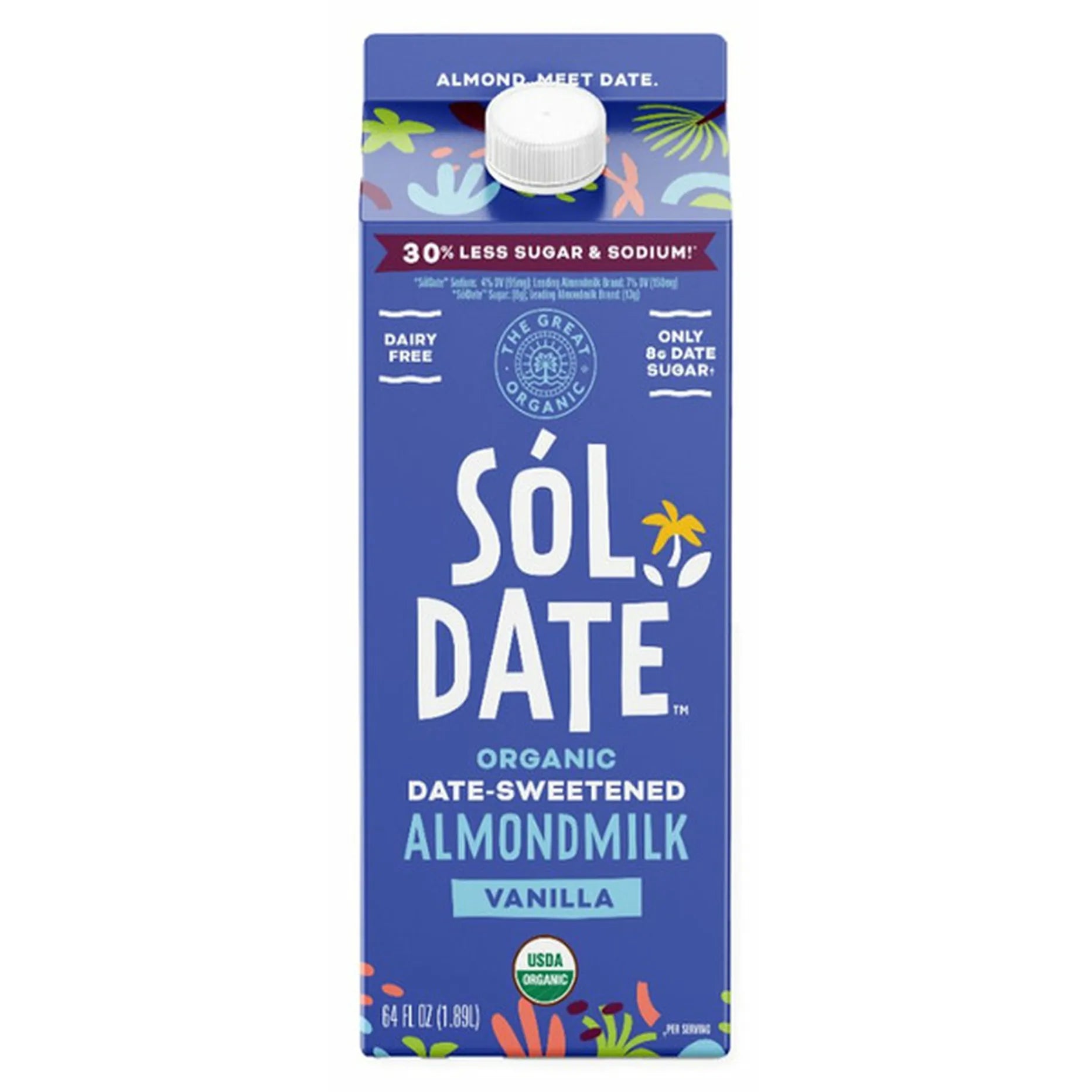 Sol Date Organic Date Sweet Almond Milk Vanilla