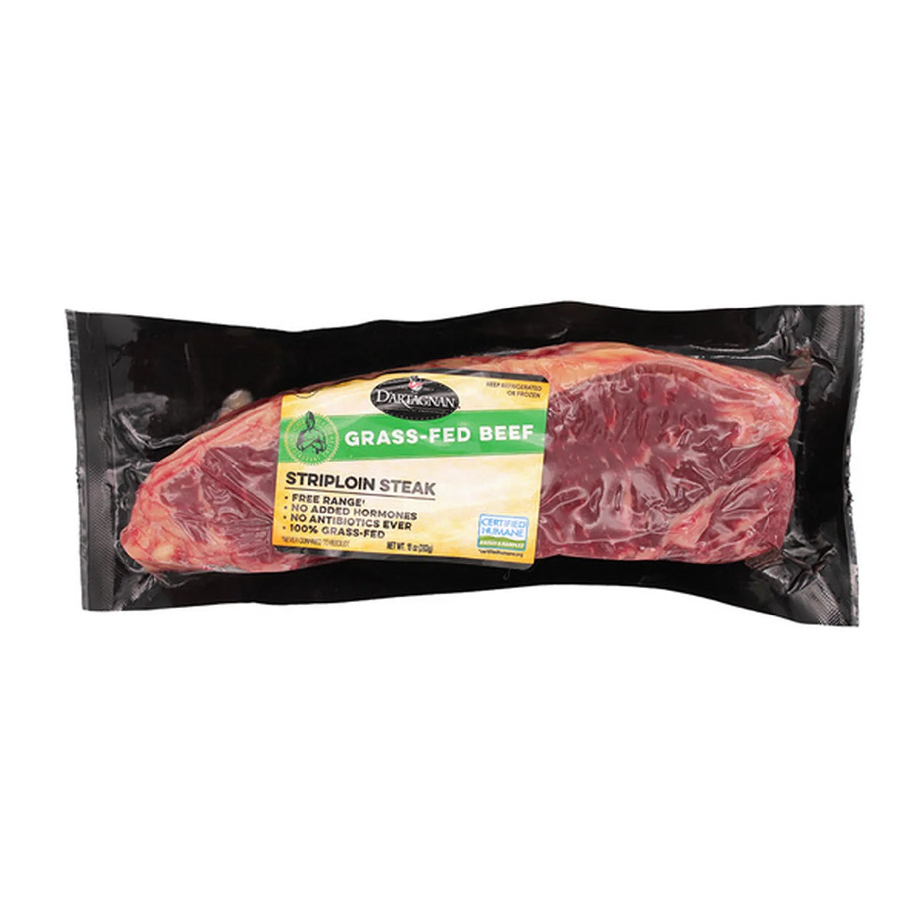 D'Artagnan Grass Fed Striploin Steak 10oz