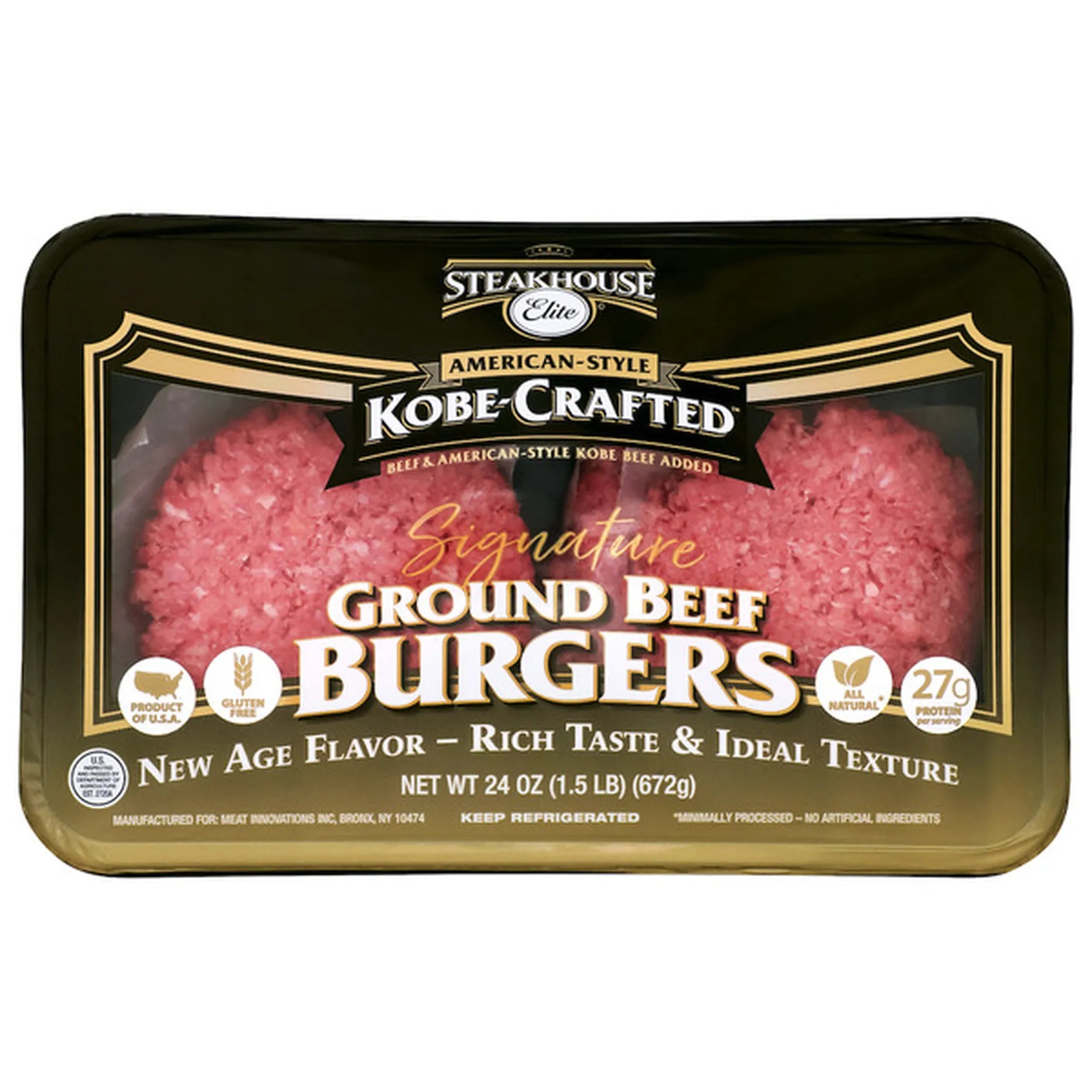 Steakhouse Elite Kobe Ground Beef Burgers