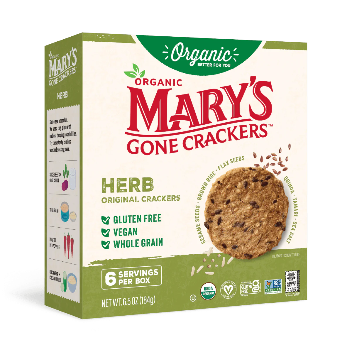 Mary's Plant Based Crackers- Herb