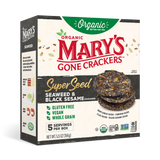 Mary's Gone Crackers Superseed Seaweed & Black Sesame 5.5 oz