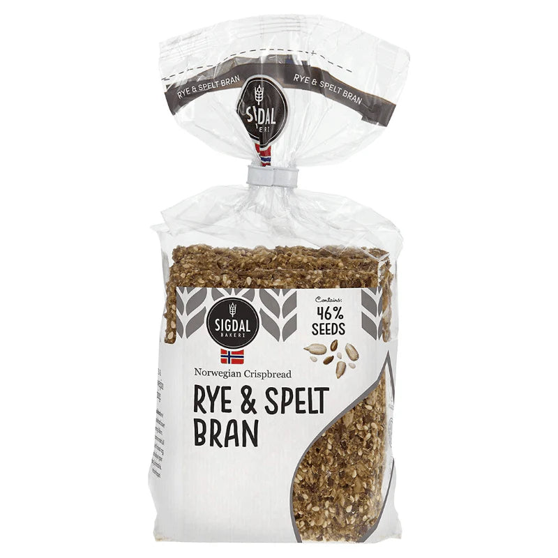 Sigdal Norwegian Crispbread Rye & Spelt Bran